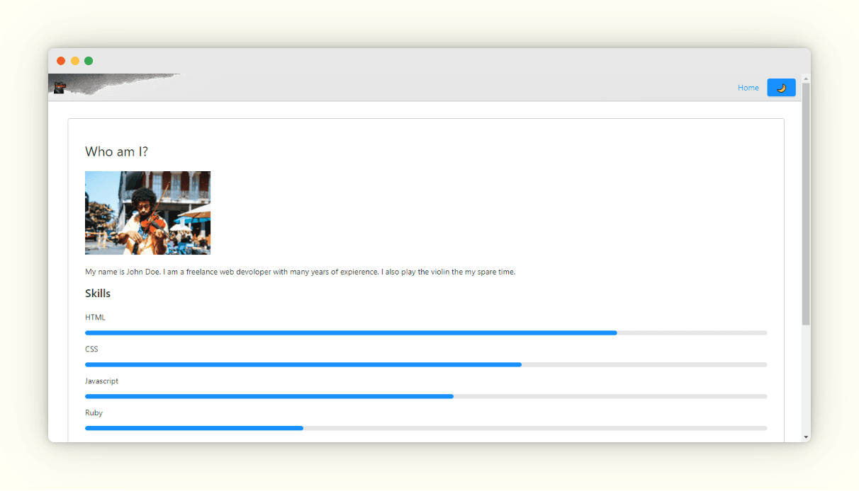 Making a portfolio using Webpack, 11ty, and Halfmoon